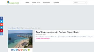 
                            8. Top 10 restaurants in Portals Nous, Spain - Things to do