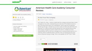 
                            8. Top 10 Reviews of American Health Care Academy