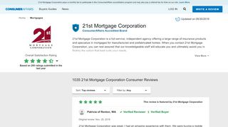 
                            7. Top 1,023 Reviews about 21st Mortgage Corporation