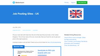 
                            9. Top 18 Job Advertising Sites in the UK (Updated for 2019) - Betterteam