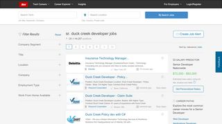 
                            9. Top 20 sr. duck creek developer jobs, Now Hiring | Dice.com