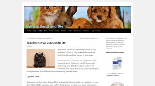 
                            9. Top 3 Interior Cat Doors under $40 | Animals Small and Big