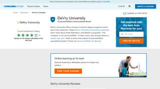 
                            9. Top 399 Reviews about DeVry University - ConsumerAffairs.com