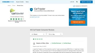 
                            5. Top 435 Reviews about CarTrawler - ConsumerAffairs