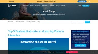 
                            6. Top 5 Features that make an eLearning Platform Interactive - Muvi