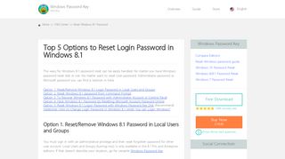 
                            2. Top 5 Ways to Reset Login Password in Windows 8.1