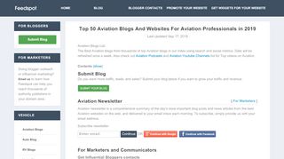 
                            4. Top 50 Aviation Blogs And Websites For Aviation Professionals in 2019