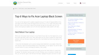 
                            5. Top 6 Ways to Fix Acer Laptop Black Screen - 4winkey.com