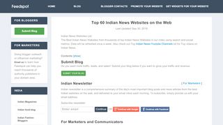 
                            9. Top 60 Indian News Websites on the Web | India News Sites