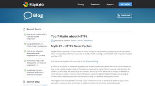 
                            2. Top 7 Myths about HTTPS | HttpWatch BlogHttpWatch Blog