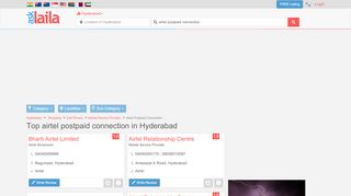 
                            3. Top airtel postpaid connection in Hyderabad - AskLaila