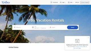 
                            2. Top destinations to rent a vacation rental | Vrbo