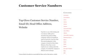 
                            7. Top Glove Customer Service Number, Email ID, …