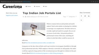 
                            5. Top Indian Job Portals List - Careerizma