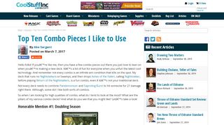 
                            5. Top Ten Combo Pieces I Like to Use | Article by Abe Sargent