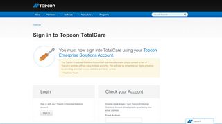 
                            3. Topcon TotalCare :: Login