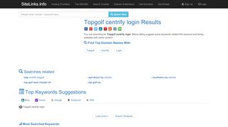 
                            7. Topgolf centrify login Results For Websites Listing - SiteLinks.Info