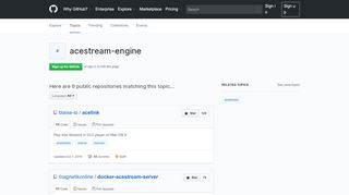 
                            9. Topic: acestream-engine · GitHub