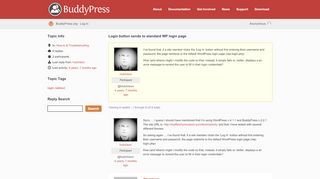 
                            9. Topic: Login button sends to standard WP login page · BuddyPress.org