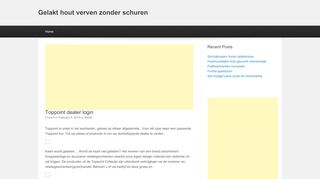 
                            8. Toppoint dealer login | Gelakt hout verven zonder …