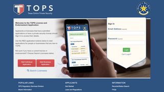 
                            7. TOPS External App - Texas.gov