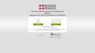 
                            1. Torna al login di ARVET - Regione Piemonte Central Login