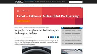 
                            3. Torque Pro: Smartphone mit Android-App als ... - PC-WELT