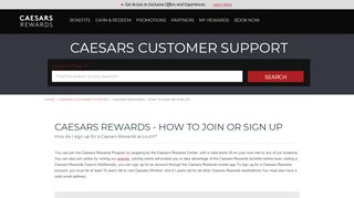 
                            9. Total Rewards - How to join or sign up - Caesars Rewards