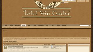 
                            1. Total War Center Forums