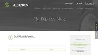 
                            8. Total Warranty Services | F&I Express