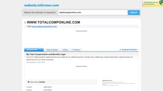 
                            7. totalcomponline.com at WI. My Total Compensation and Benefits Login