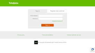 
                            3. Totaljobs Recruiter – Sign in or create a new account