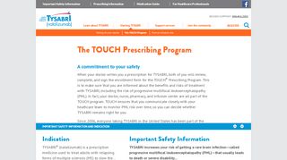 
                            2. TOUCH Prescribing Program - TYSABRI® (natalizumab)