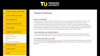 
                            5. Towson OneCard