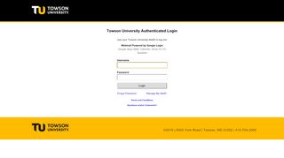 
                            4. Towson University - Shibboleth Error