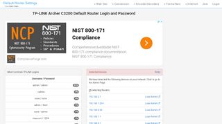 
                            1. TP-LINK Archer C3200 Default Router Login and …