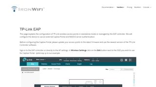 
                            2. TP-Link EAP – Cloud RADIUS and Captive Portal - IronWifi