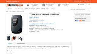 
                            5. TP-Link M5350 3G Mobile Wi-Fi Router - CableKiosk