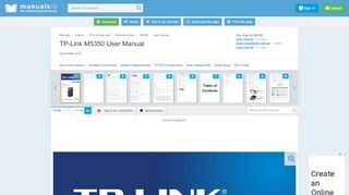 
                            3. TP-LINK M5350 USER MANUAL Pdf Download.