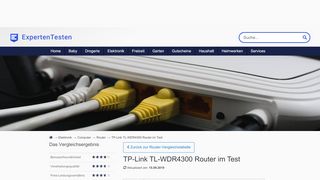 
                            6. TP-Link TL-WDR4300 Router im Test - expertentesten.de