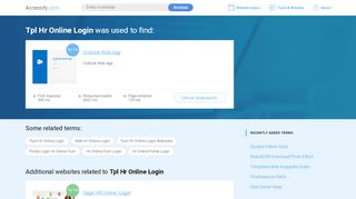 
                            4. Tpl Hr Online Login at top.accessify.com