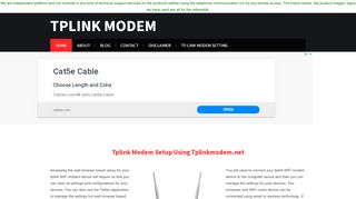 
                            8. tplinkmodem.net | TP-Link WiFi Modem Login | …