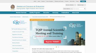 
                            2. TQIP Annual Scientific Meeting and Training