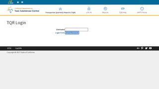 
                            9. TQR Login - Transporter Quarterly Report - CA.gov