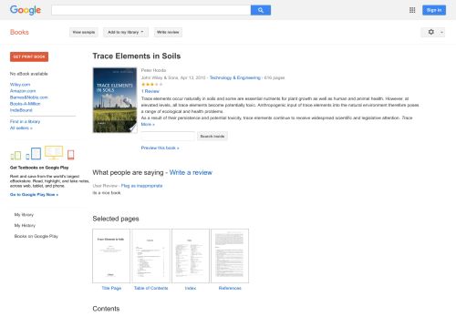 
                            7. Trace Elements in Soils