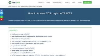 
                            11. TRACES - How to Access & Login on TDS …