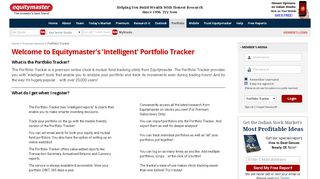 
                            1. Track and Analyse Online Stocks and ... - equitymaster.com