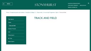 
                            8. Track and Field - Stonyhurst