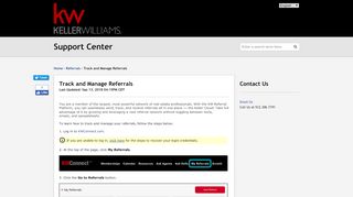 
                            9. Track and Manage Referrals - Keller Williams Realty International