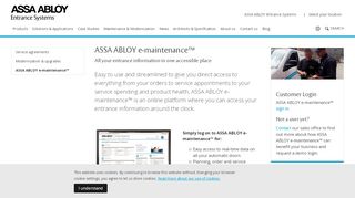 
                            2. Track your service order with ASSA ABLOY e-maintenance™